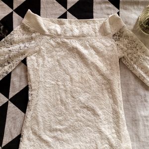 Etheral off the shoulder cottage core blouse